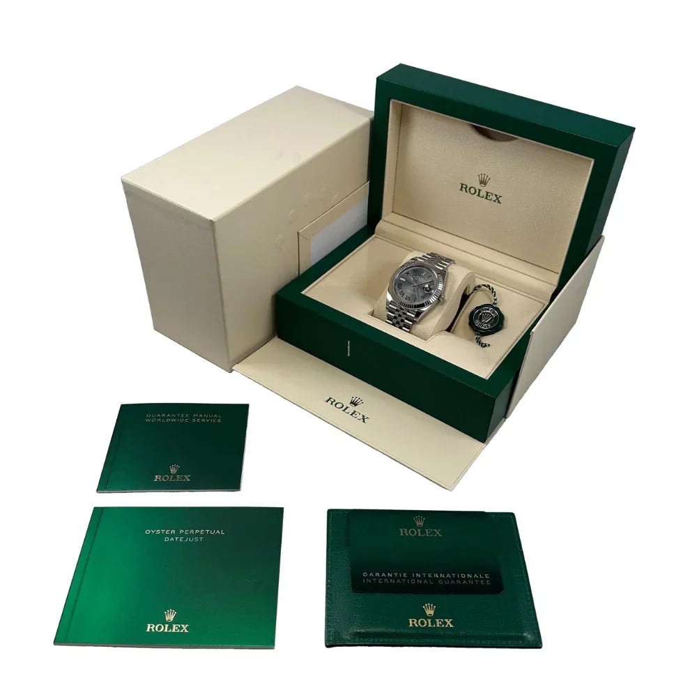 Rolex Datejust Grey Dial Wimbledon 41mm